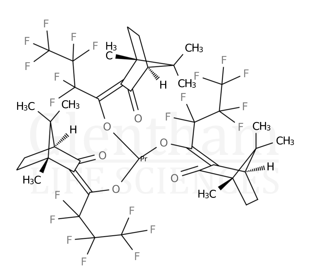 Structure for Praseodymium D-3-heptafluorobutyrylcamphorate, 99%
