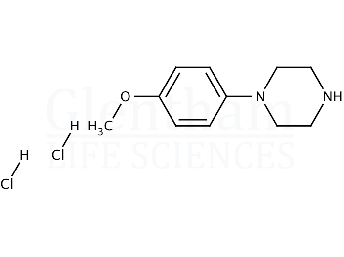 Structure for 1-(4-Methoxyphenyl)-piperazine dihydrochloride