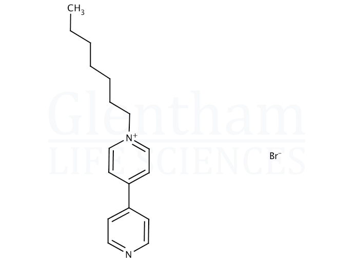 1-Heptyl-4-(4-pyridyl)pyridinium bromide Structure