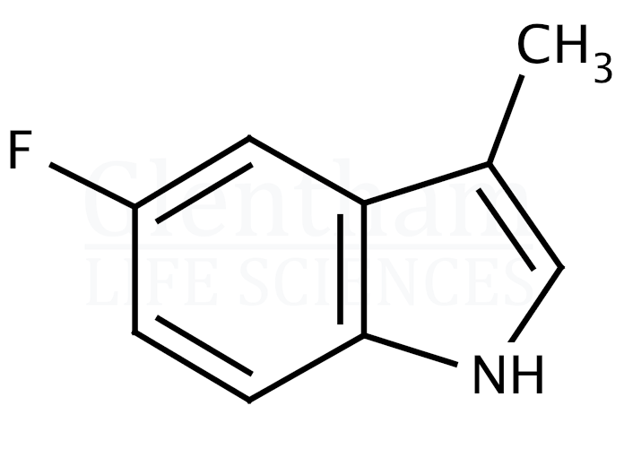 5-Fluoro-3-methylindole Structure