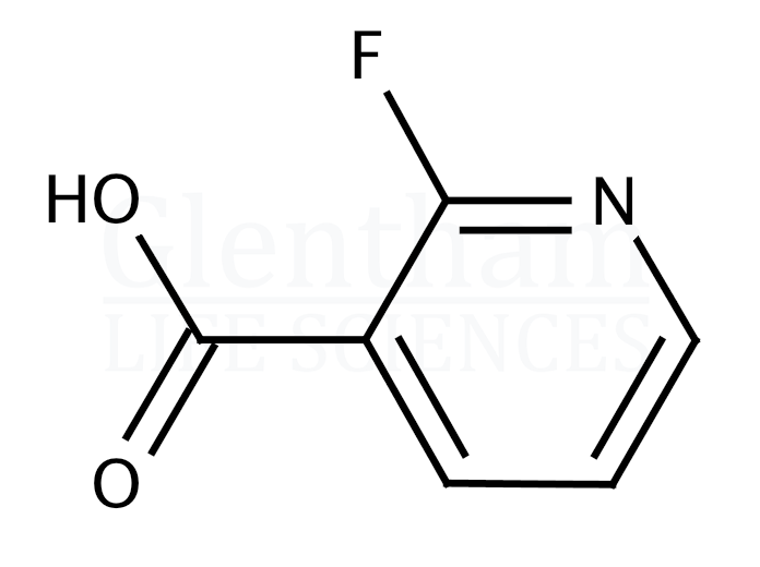 2-Fluoro-3-pyridinecarboxylic acid (2-Fluoronicotinic acid) Structure
