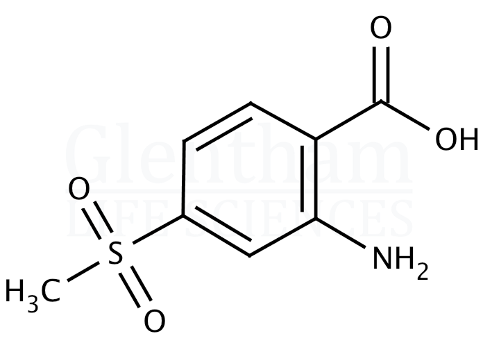 Structure for 2-Amino-4-(methylsulfonyl)benzoic acid (393085-45-5)