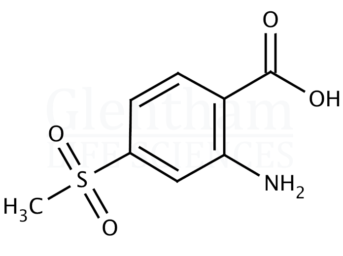 2-Amino-4-(methylsulfonyl)benzoic acid Structure