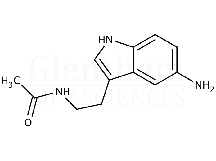 5-Amino-N-acetyltryptamine Structure