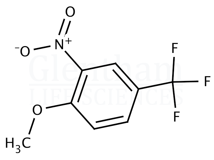 Structure for  4-Methoxy-3-nitrobenzotrifluoride  (394-25-2)