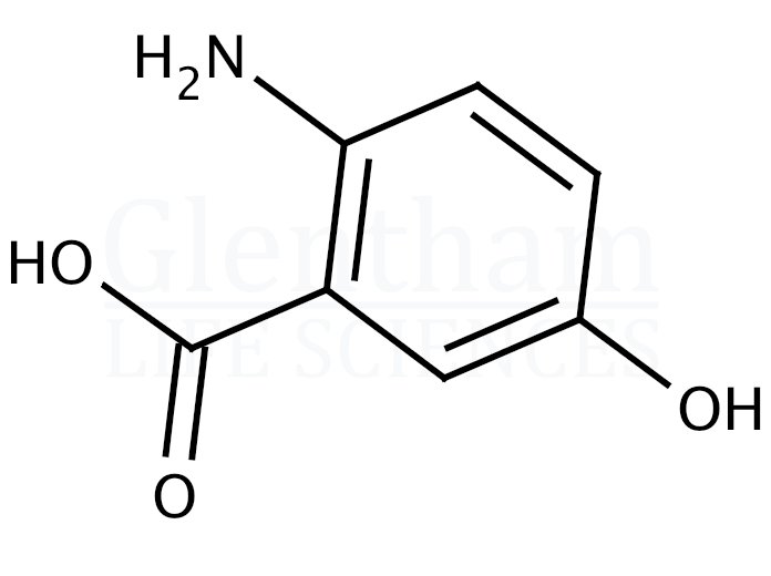 2-Amino-5-hydroxybenzoic acid  Structure