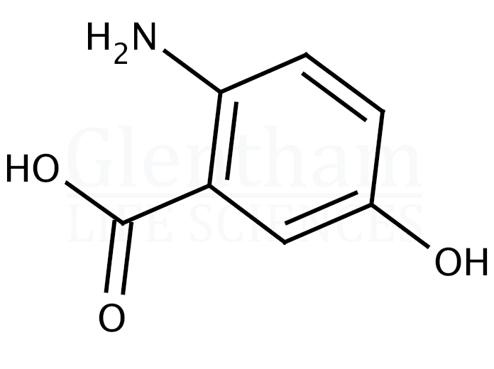 2-Amino-5-hydroxybenzoic acid Structure