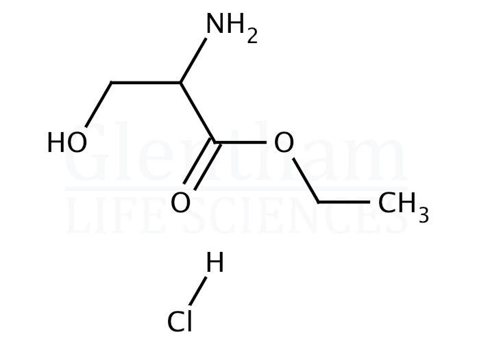 Structure for DL-Serine ethyl ester hydrochloride