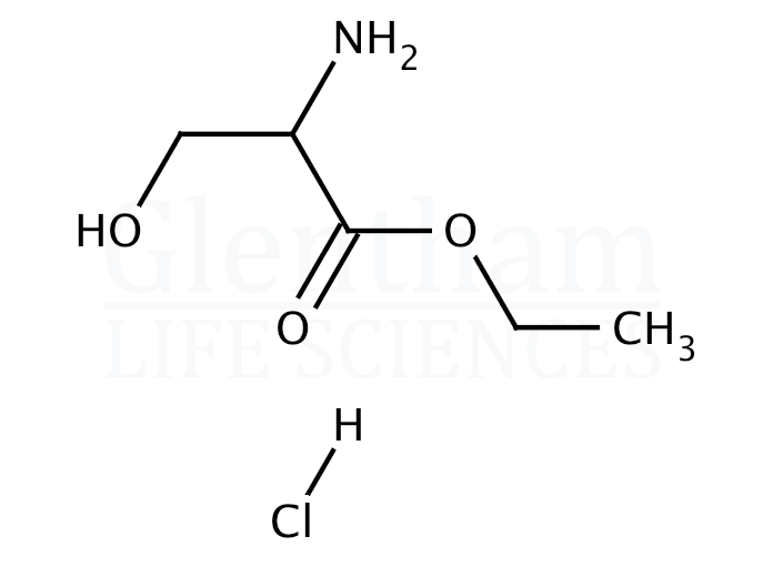 DL-Serine ethyl ester hydrochloride Structure