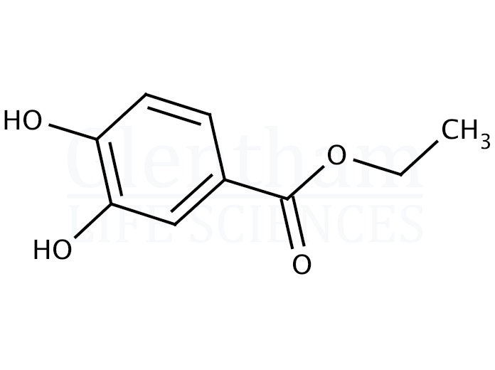 Structure for Ethyl 3,4-dihydroxybenzoate (Protocatechuic acid ethyl ester)