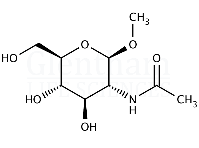 Structure for Methyl 2-Acetamido-2-deoxy-β-D-glucopyranoside