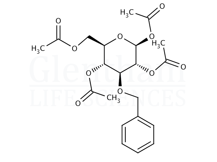 1,2,4,6-Tetra-O-acetyl-3-O-benzyl-b-D-glucopyranose Structure