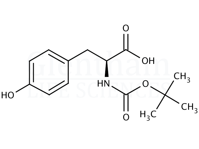 Structure for Boc-Tyr-OH 