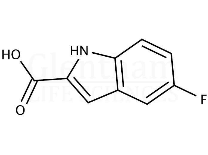 5-Fluoroindole-2-carboxylic acid Structure