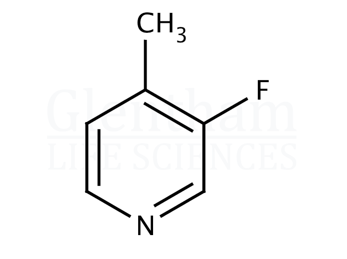 3-Fluoro-4-methylpyridine (3-Fluoro-4-picoline) Structure
