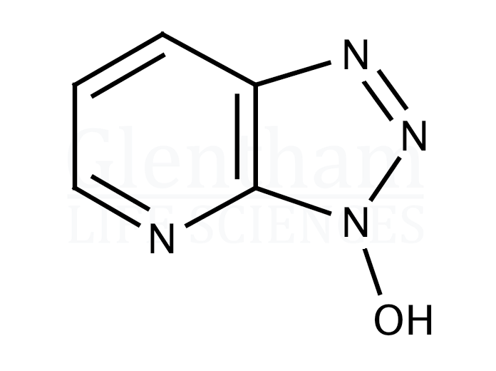 Structure for  1-Hydroxy-7-azabenzotriazole, 0.6M solution in DMF  (39968-33-7)