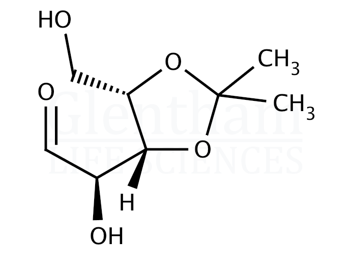 Structure for  3,4-O-Isopropylidene-L-arabinose  (40031-36-5)