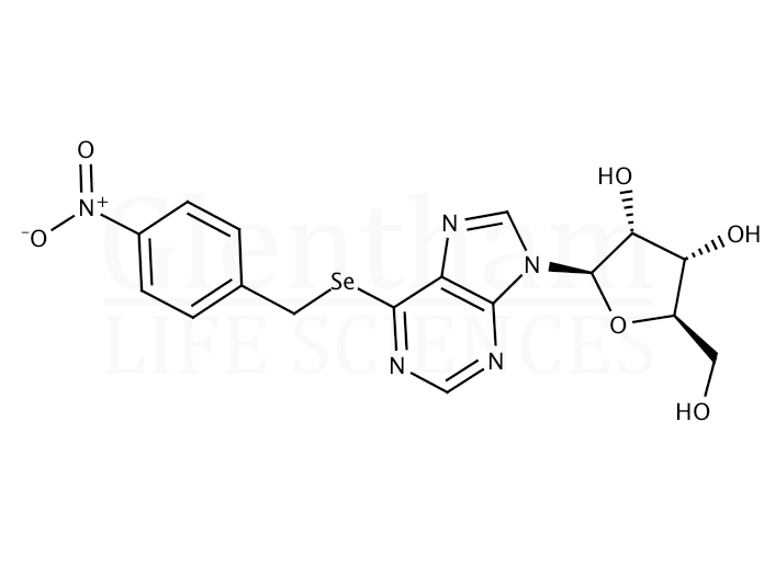 4''-Nitrobenzoyl-6-selenoinosine Structure