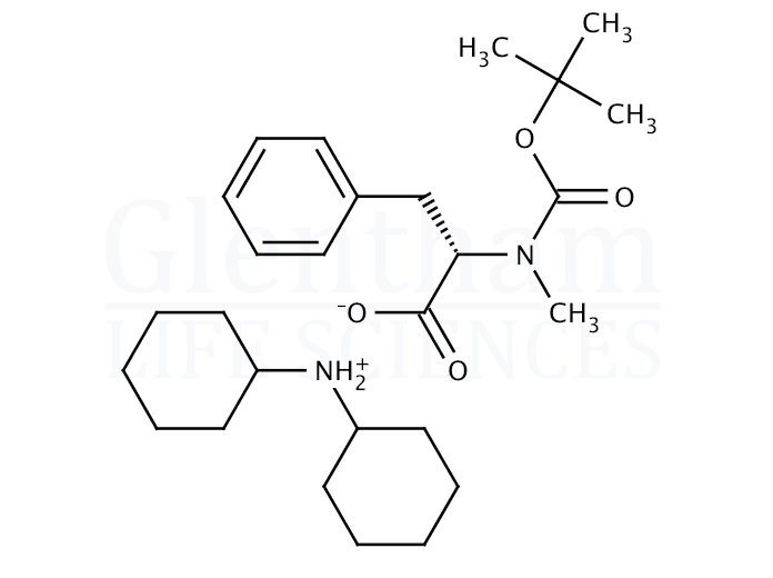 Structure for Boc-N-Me-Phe-OH dicyclohexylammonium salt (40163-88-0)