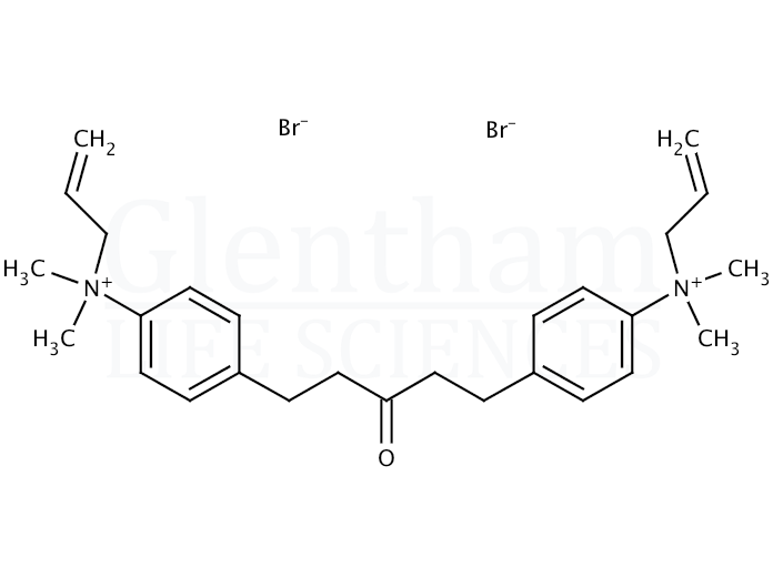1,5-Bis(4-allyldimethylammoniumphenyl)pentan-3-one dibromide Structure