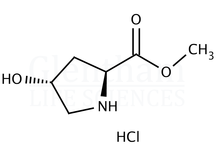 L-4-Hydroxyproline methyl ester hydrochloride Structure