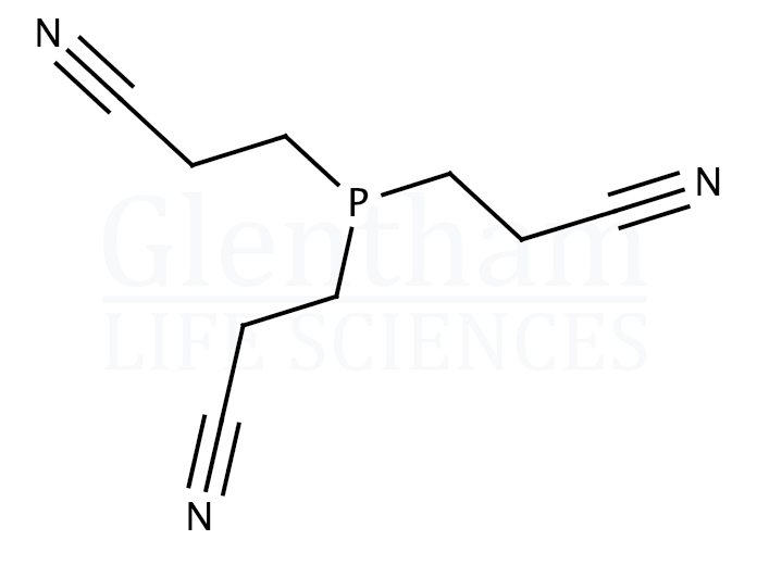 Tris-(2-cyanoethyl)phosphine Structure
