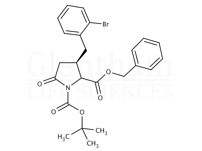 Large structure for (4R)-Boc-4-(2-bromobenzyl)-Pyr-OBzl (402586-55-4)