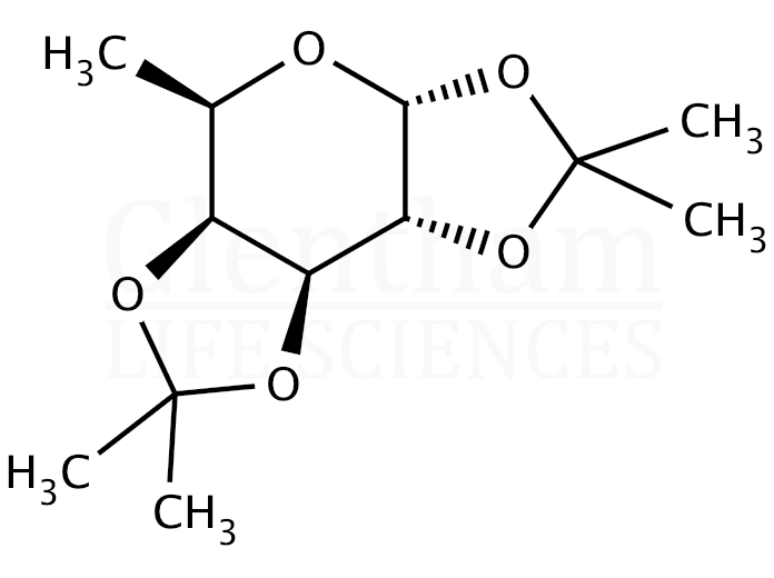 Structure for 1,2,3,4-Di-O-isopropylidene-a-D-fucopyranose