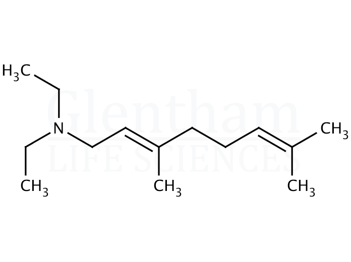 (2E)-N,N-Diethyl-3,7-dimethylocta-2,6-dien-1-amine Structure