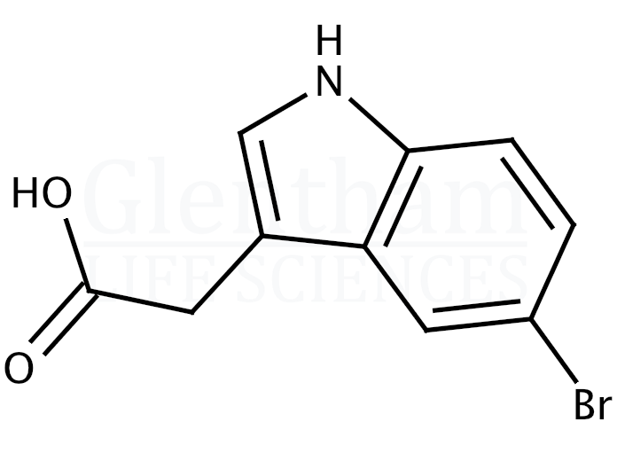5-Bromoindole-3-acetic acid Structure