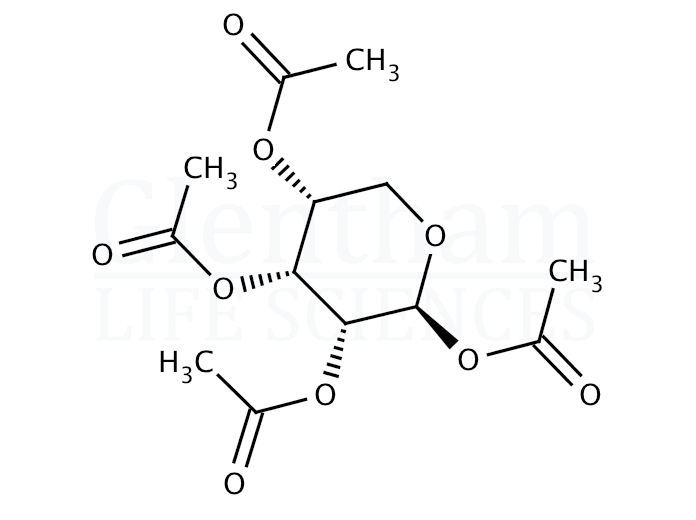 Strcuture for 1,2,3,4-Tetra-O-acetyl-b-D-ribopyranose