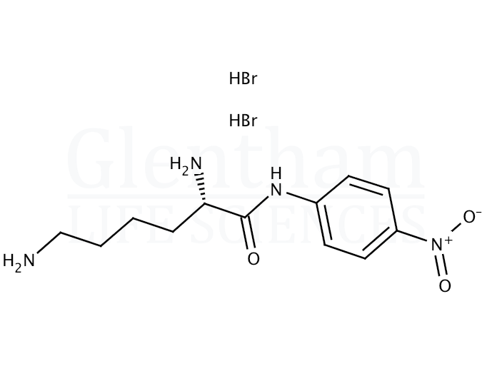 L-Lysine 4-nitroanilide dihydrobromide Structure