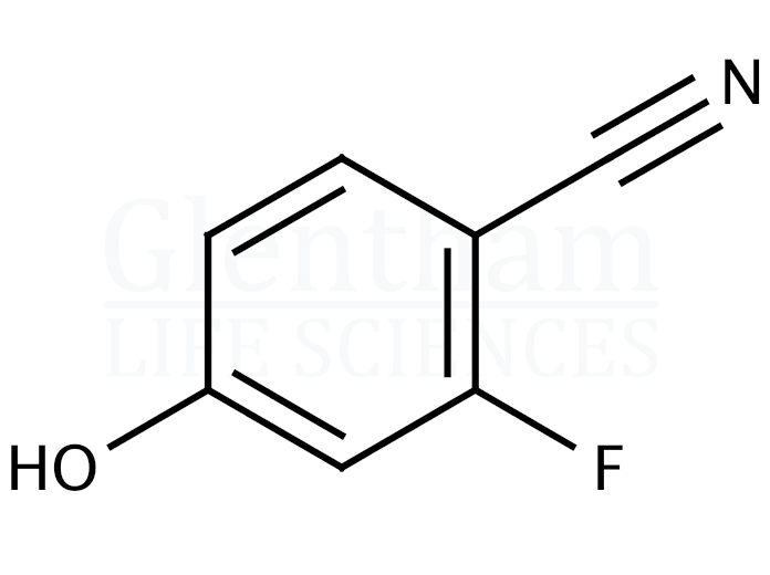 3-Fluoro-4-hydroxybenzonitrile (4-Cyano-2-fluorophenol) Structure