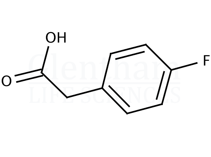 4-Fluorophenylacetic acid Structure