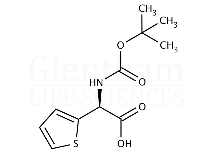 Structure for Boc-(S)-2-thienylglycine   (40512-56-9)