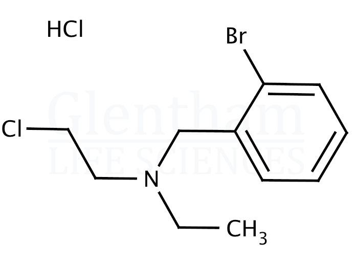 Structure for N-(2-Chloroethyl)-N-ethyl-2-bromobenzylamine hydrochloride