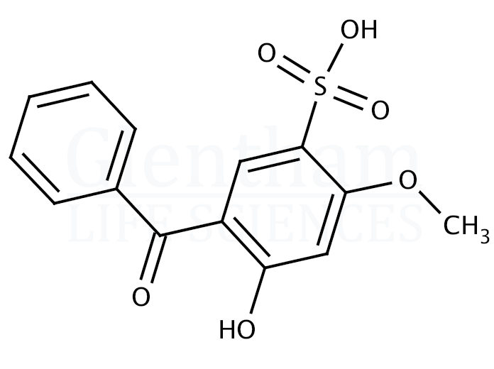 Structure for 2-Hydroxy-4-methoxybenzophenone-5-sulfonic acid