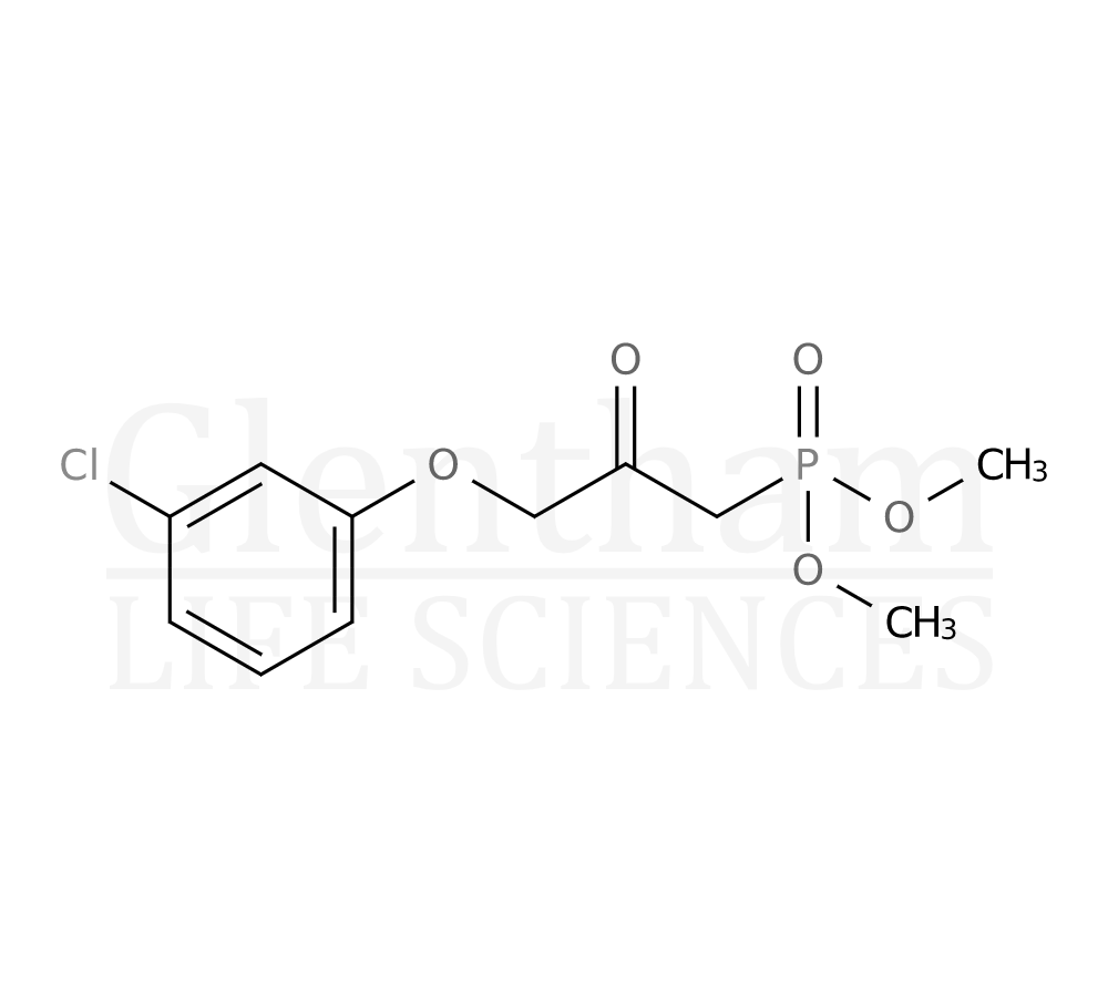 Structure for Dimethyl 3-(3-chlorophenoxy)-2-oxo-propylphosphonate