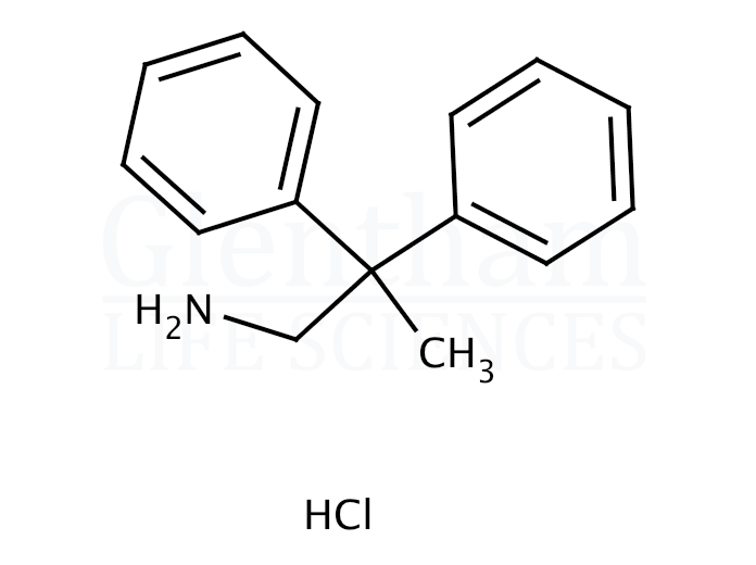 Structure for 2,2-Diphenylpropylamine hydrochloride
