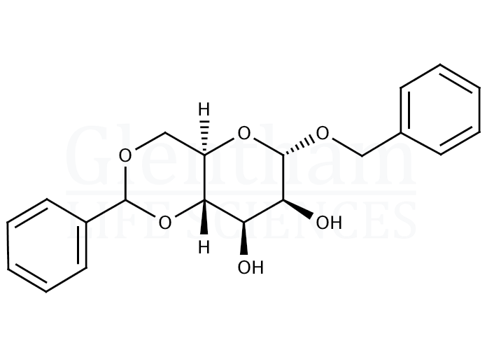 Benzyl 4,6-O-benzylidene-α-D-mannopyranoside Structure