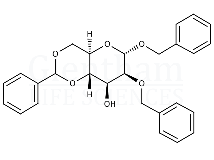 Benzyl 2-O-benzyl-4,6-O-benzylidene-α-D-mannopyranoside Structure