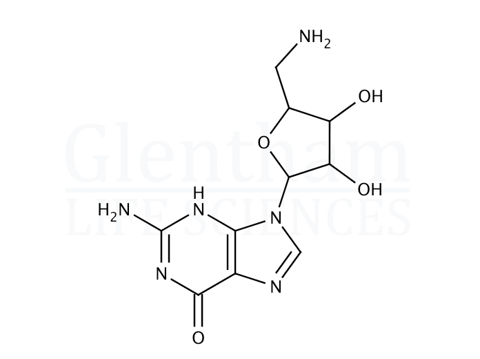 5''-Amino-5''-deoxyguanosine Structure