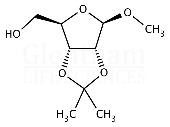 Methyl 2,3-O-Isopropylidene-β-D-ribofuranoside Structure