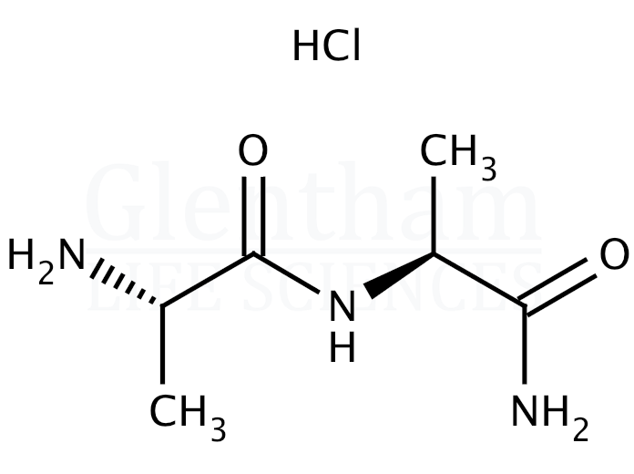 Structure for  H-Ala-Ala-NH2 hydrochloride  (41036-33-3)