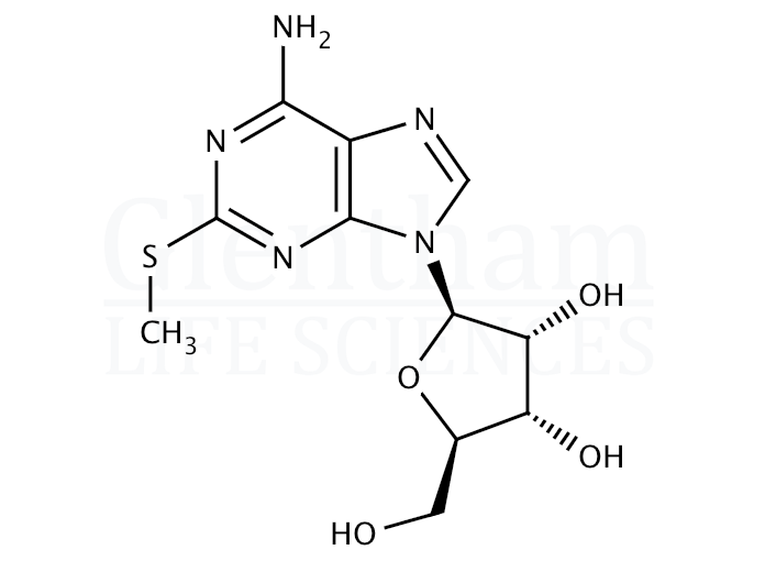 Structure for 2-Methylthioadenosine (4105-39-9)