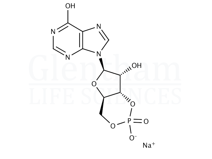 Structure for Inosine 3′:5′-cyclic monophosphate sodium salt