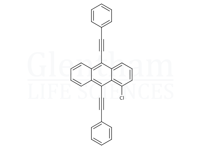 1-Chloro-9,10-bis(phenylethynyl)anthracene Structure