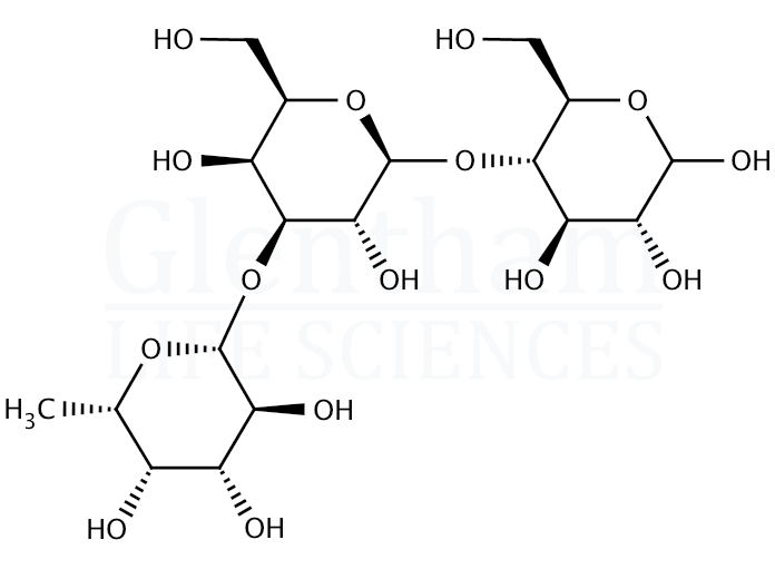 3-Fucosyl-D-lactose Structure