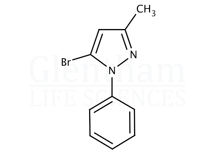 5-Bromo-3-methyl-1-phenylpyrazole Structure
