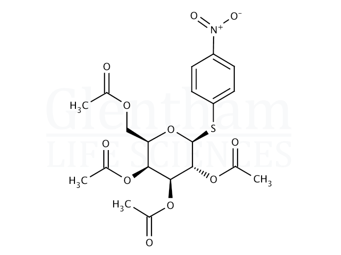 4-Nitrophenyl 2,3,4,6-tetra-O-acetyl-b-D-thiogalactopyranoside Structure